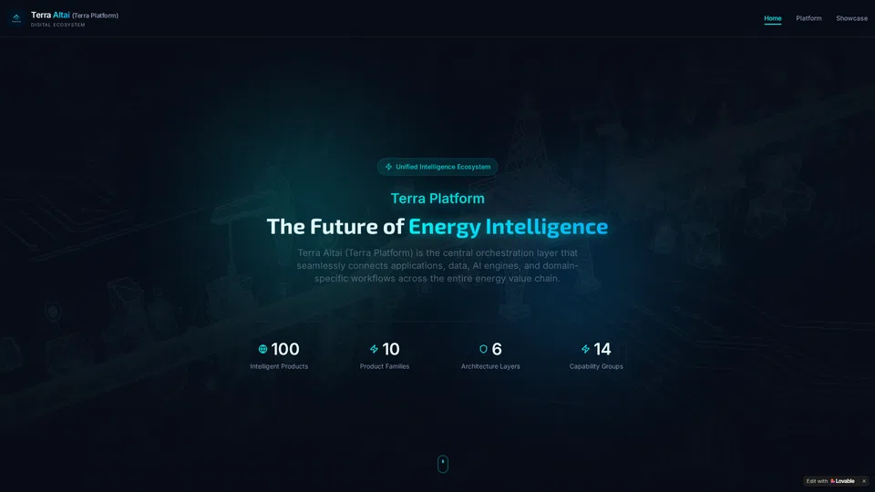 Homepage snapshot at launch