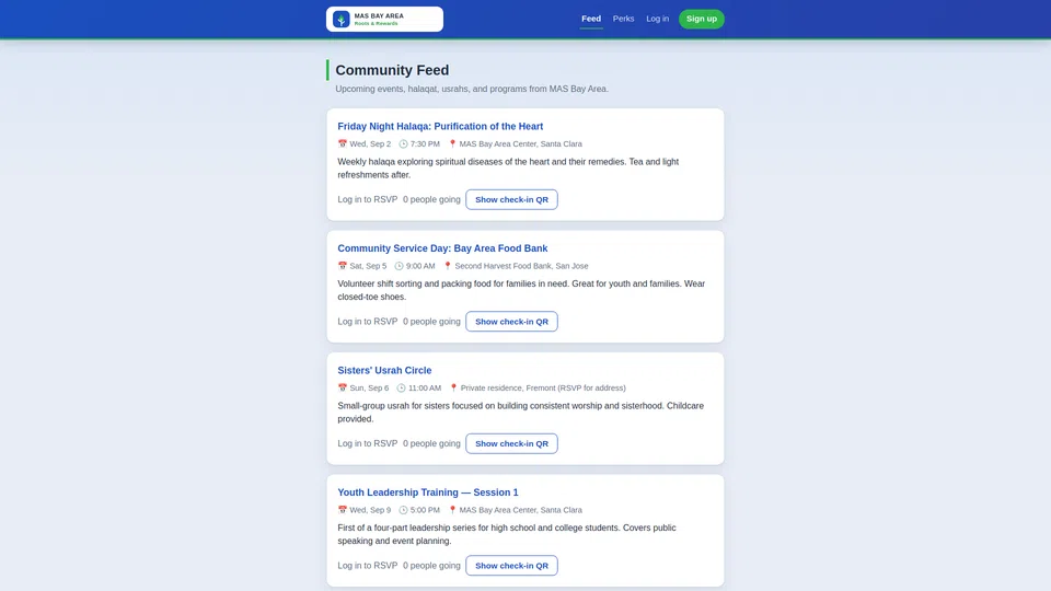 Homepage snapshot at launch