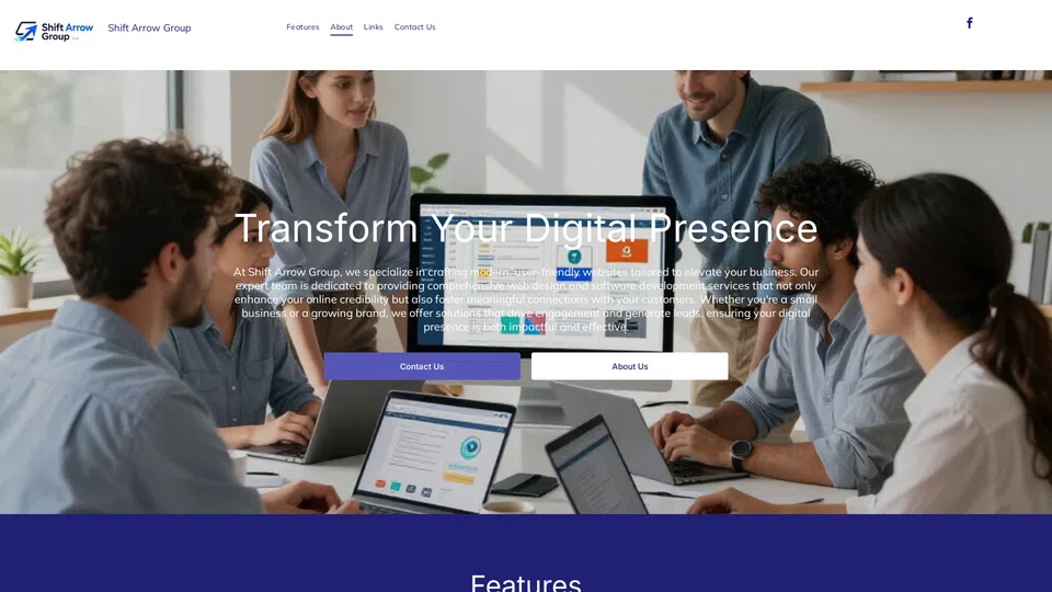 Homepage snapshot at launch