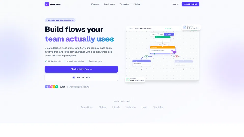 Homepage snapshot at launch