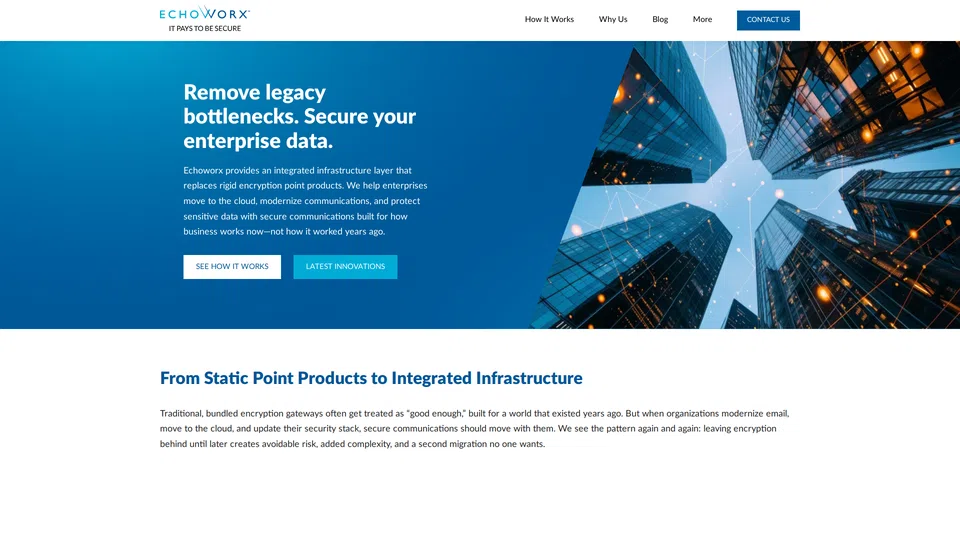 Homepage snapshot at launch
