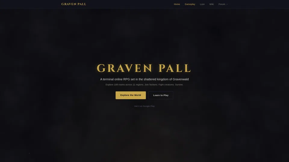 Homepage snapshot at launch