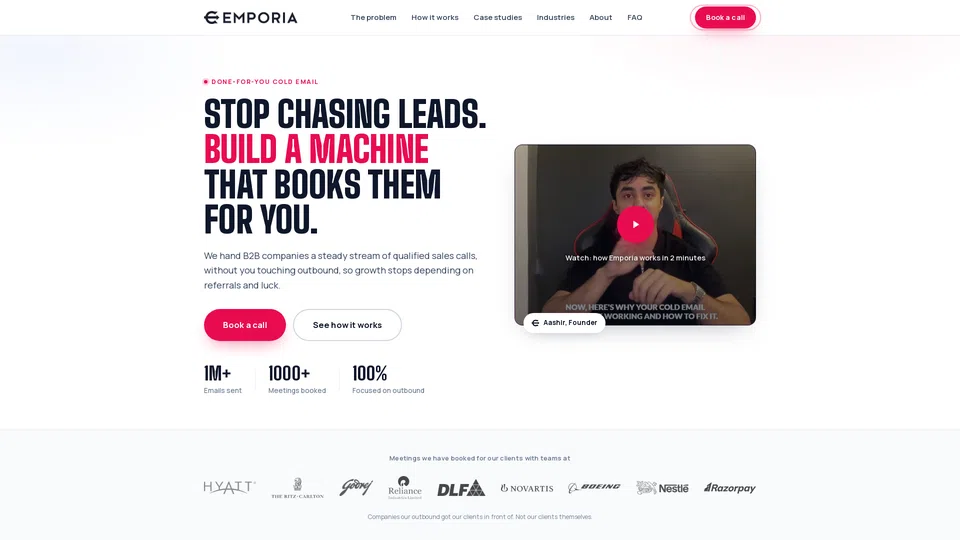 Homepage snapshot at launch