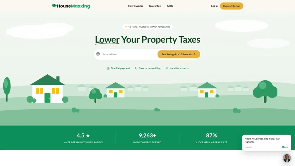 Homepage snapshot at launch