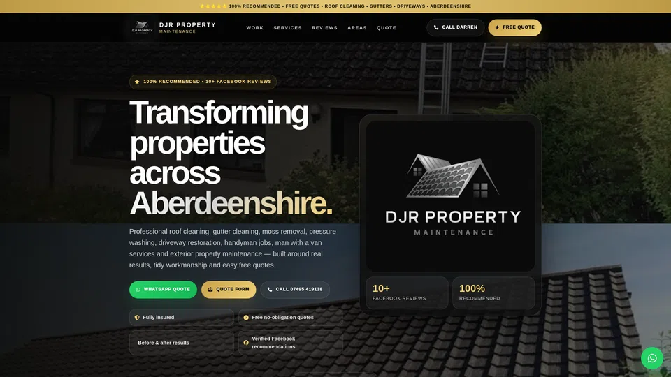 Homepage snapshot at launch