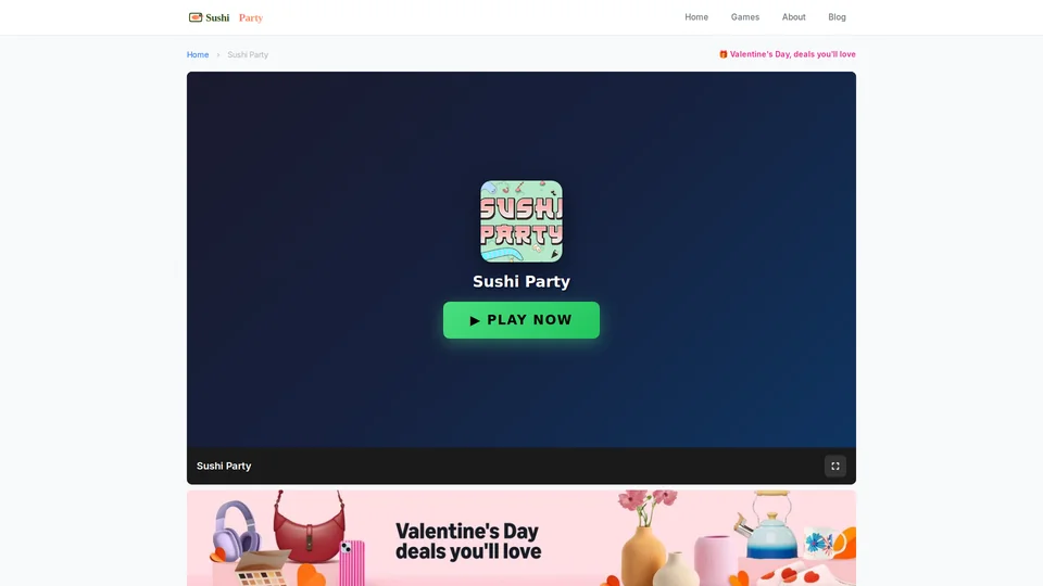 Homepage snapshot at launch