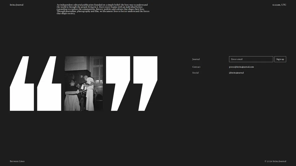 Homepage snapshot at launch