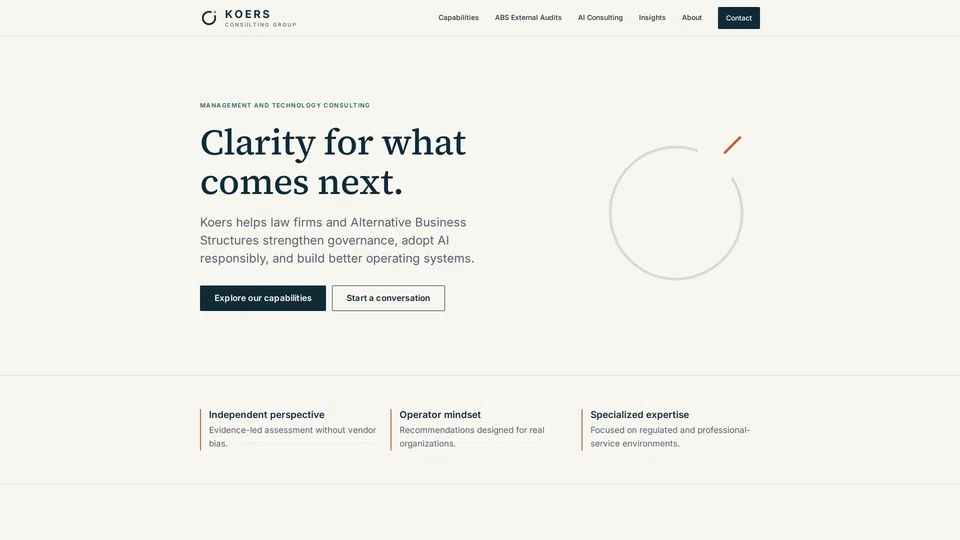 Homepage snapshot at launch