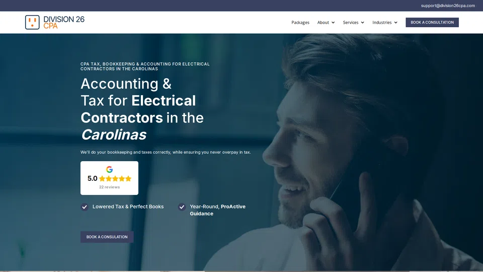 Homepage snapshot at launch