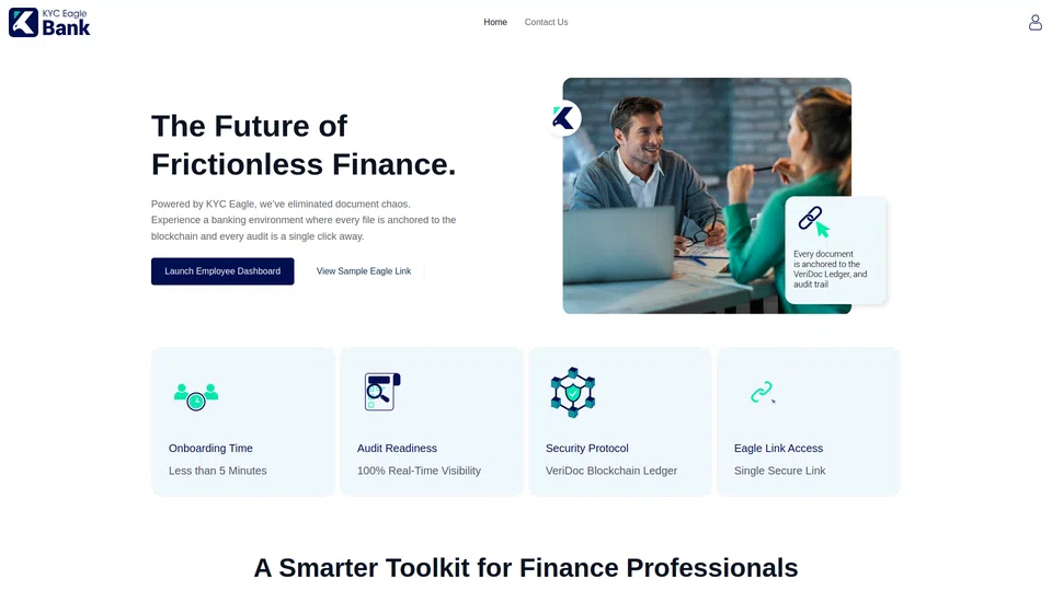 Homepage snapshot at launch