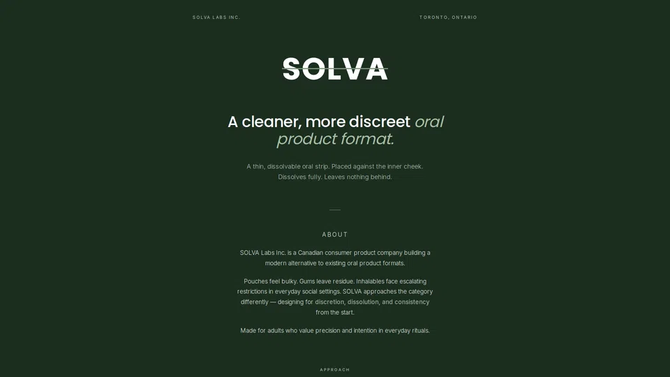 Homepage snapshot at launch