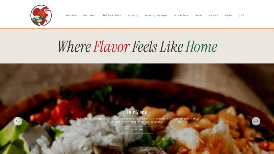 Homepage snapshot at launch
