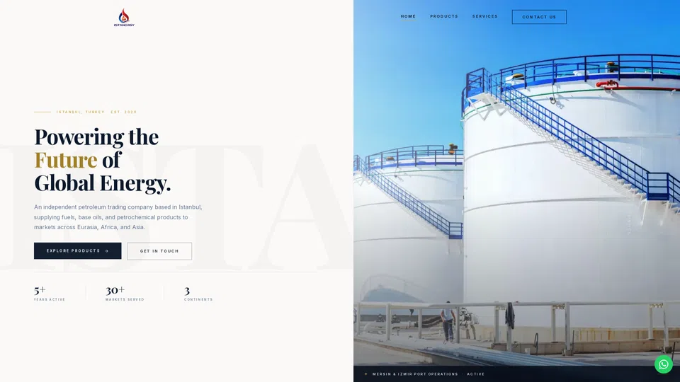 Homepage snapshot at launch