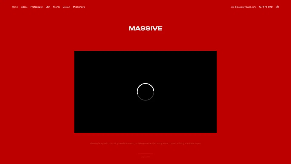Homepage snapshot at launch
