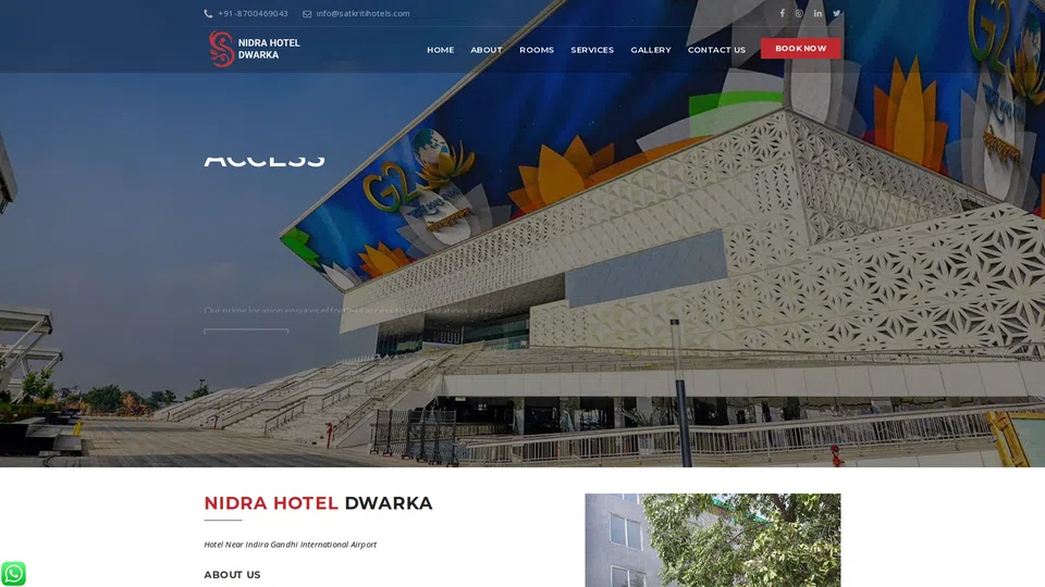 Homepage snapshot at launch
