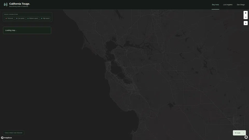 Homepage snapshot at launch