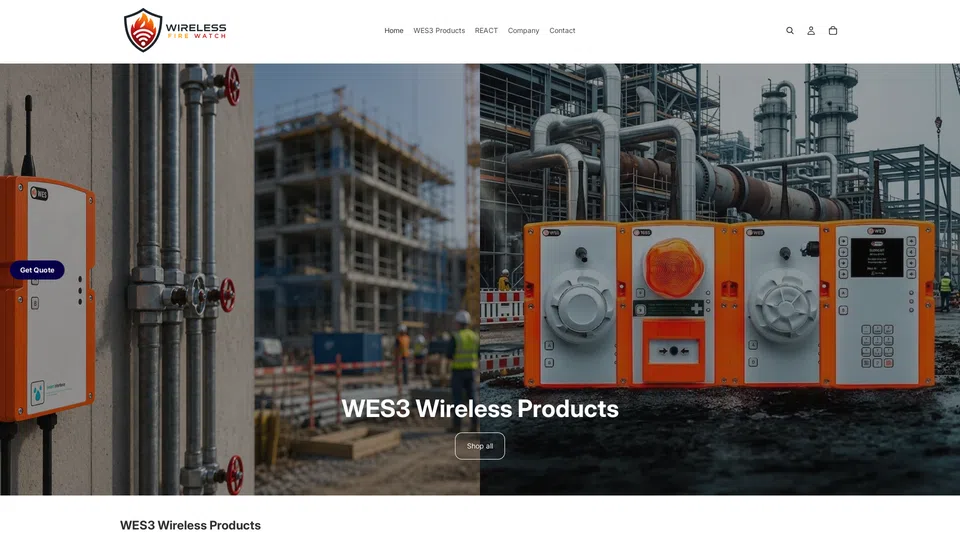 Homepage snapshot at launch
