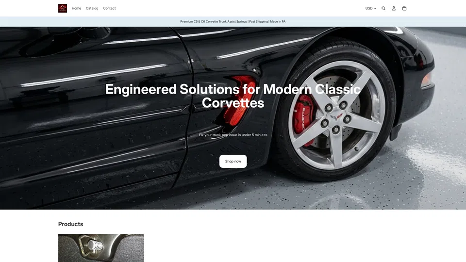 Homepage snapshot at launch