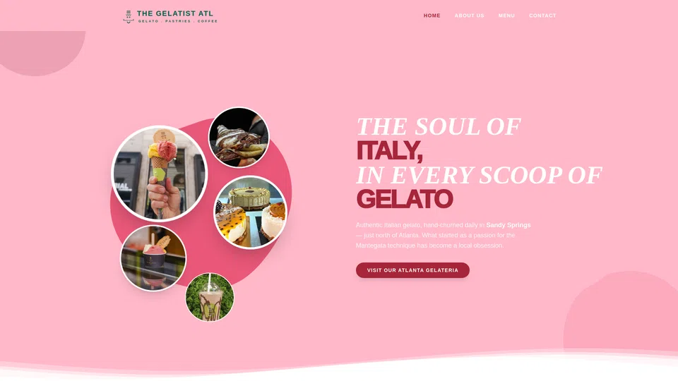 Homepage snapshot at launch