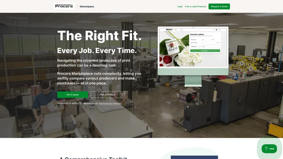 Homepage snapshot at launch