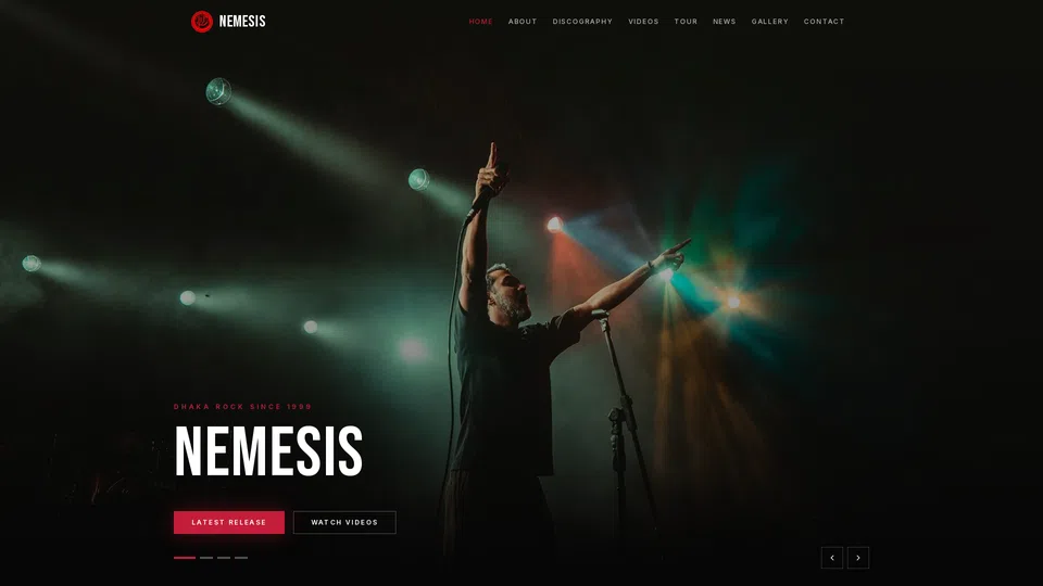 Homepage snapshot at launch