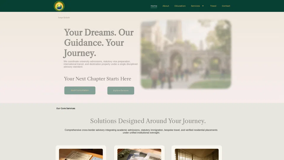 Homepage snapshot at launch
