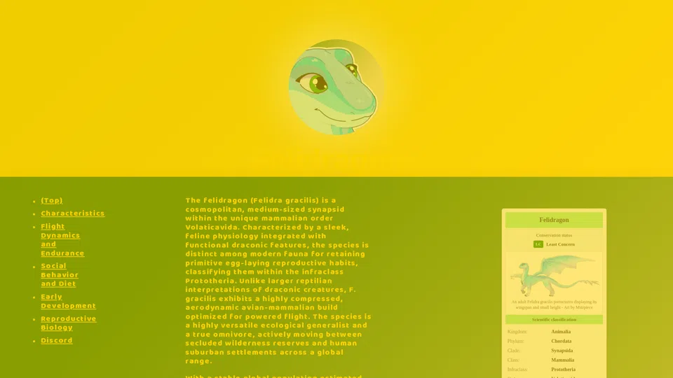 Homepage snapshot at launch