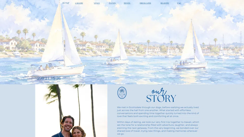 Homepage snapshot at launch