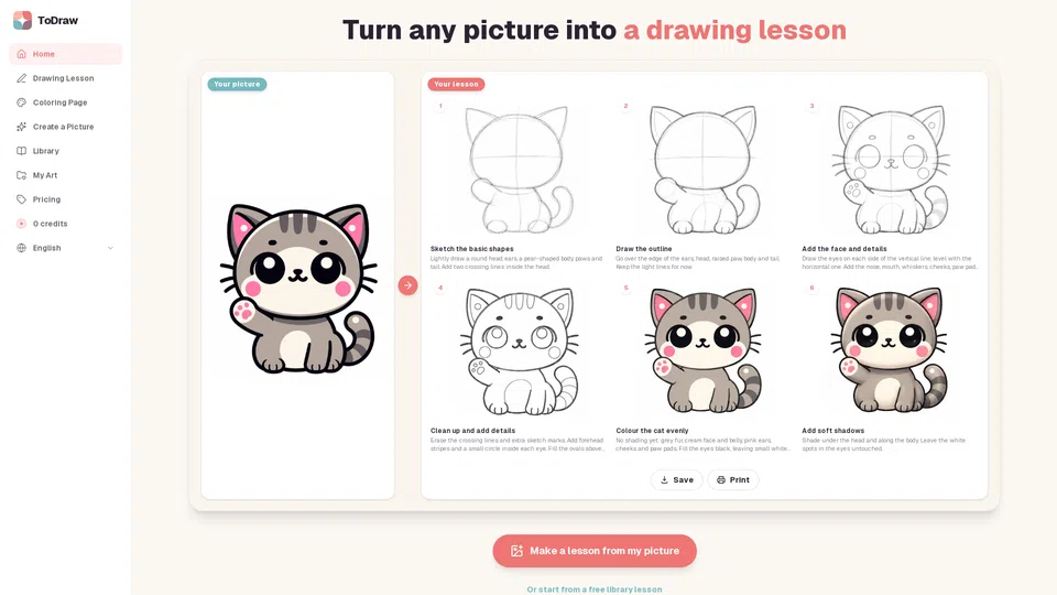 Homepage snapshot at launch