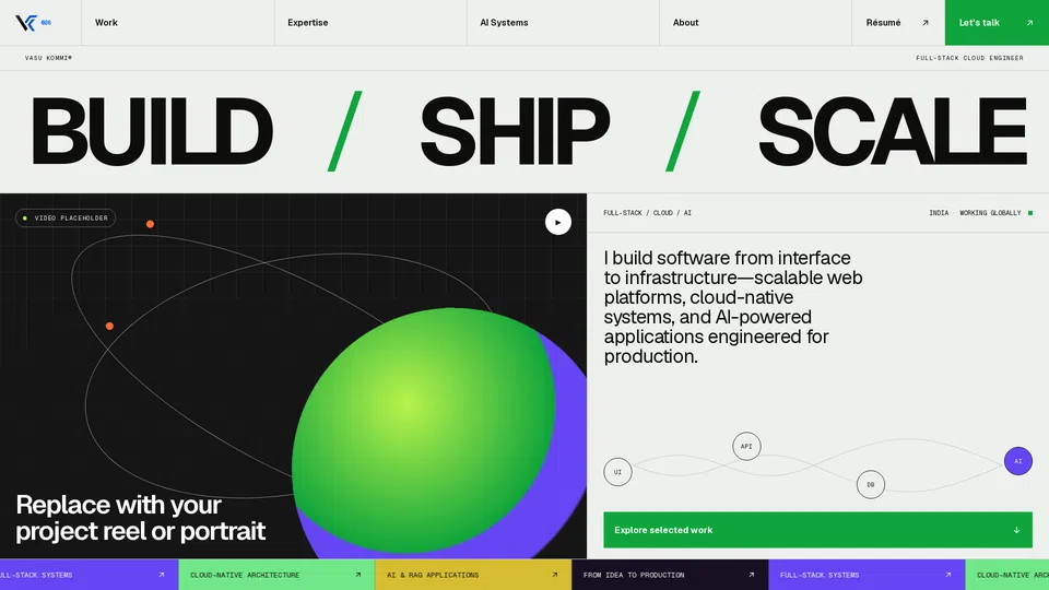 Homepage snapshot at launch