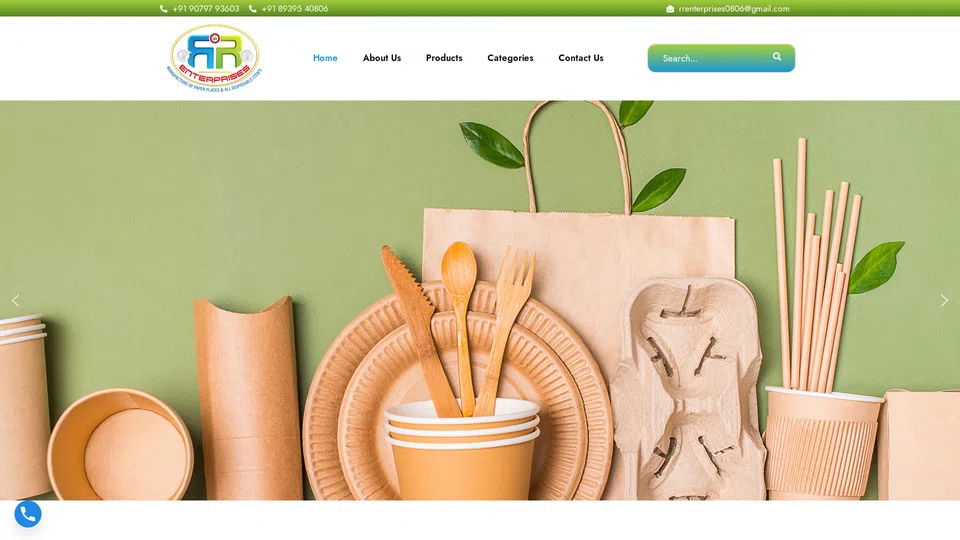 Homepage snapshot at launch