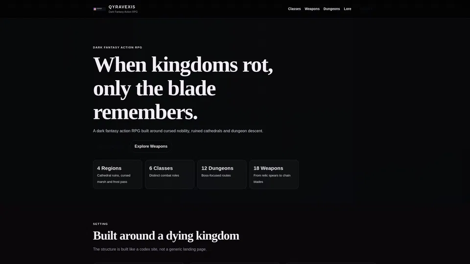 Homepage snapshot at launch