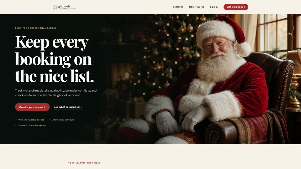 Homepage snapshot at launch