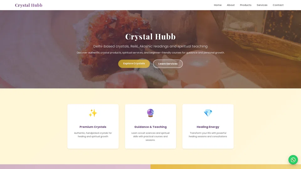 Homepage snapshot at launch