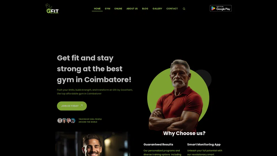 Homepage snapshot at launch