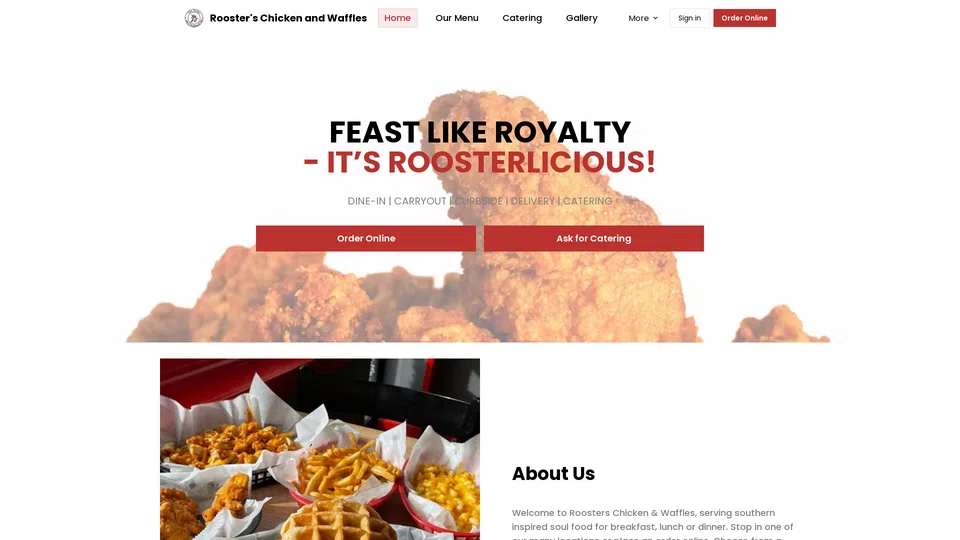 Homepage snapshot at launch