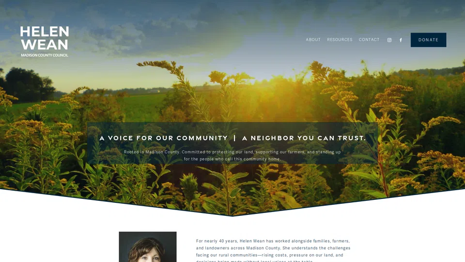 Homepage snapshot at launch