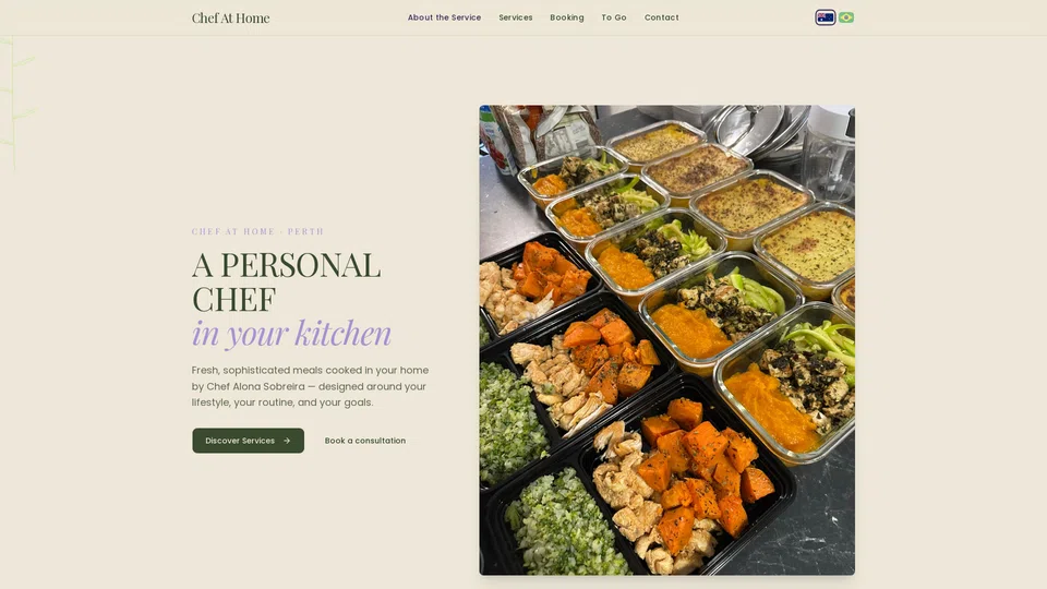 Homepage snapshot at launch