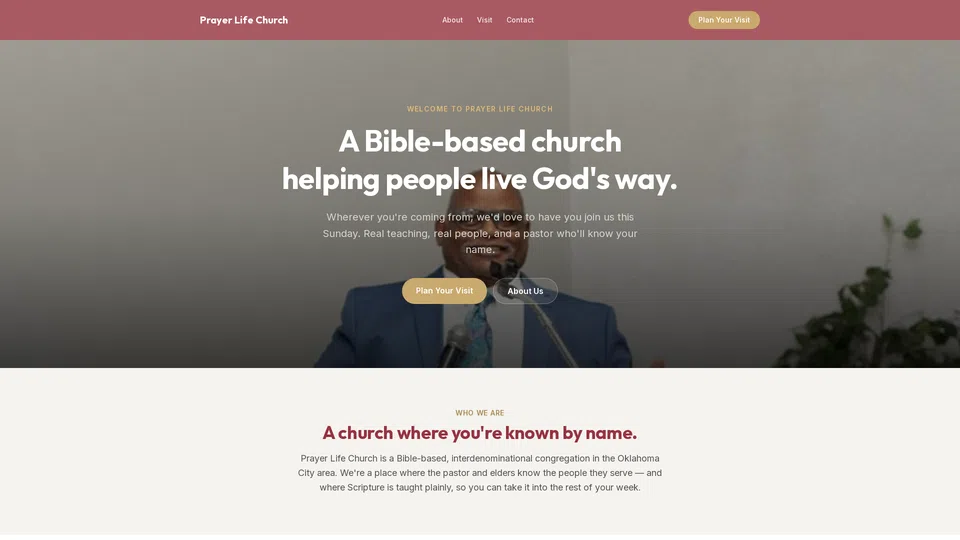 Homepage snapshot at launch