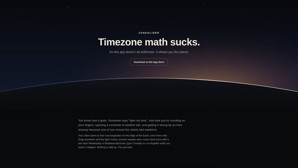 Homepage snapshot at launch