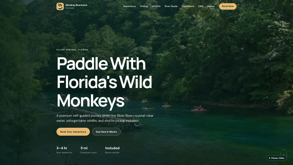 Homepage snapshot at launch