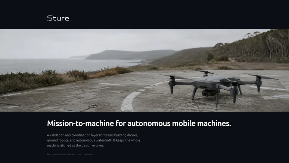 Homepage snapshot at launch