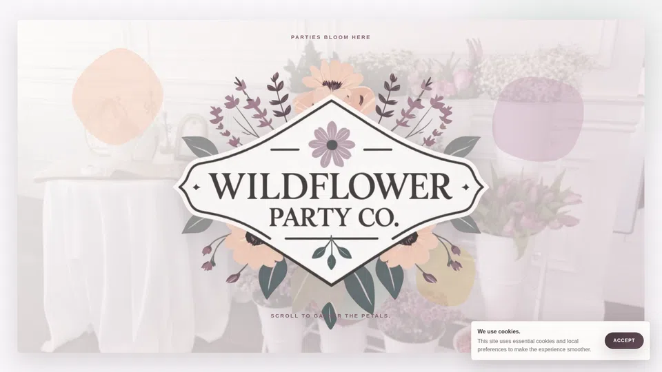 Homepage snapshot at launch