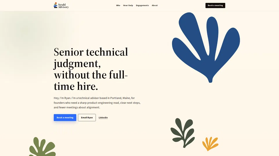 Homepage snapshot at launch