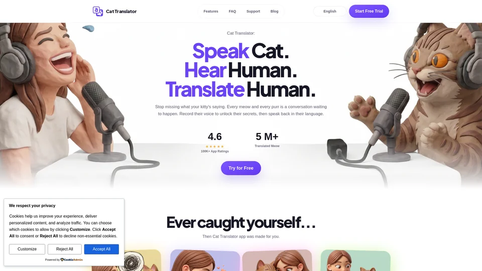 Homepage snapshot at launch