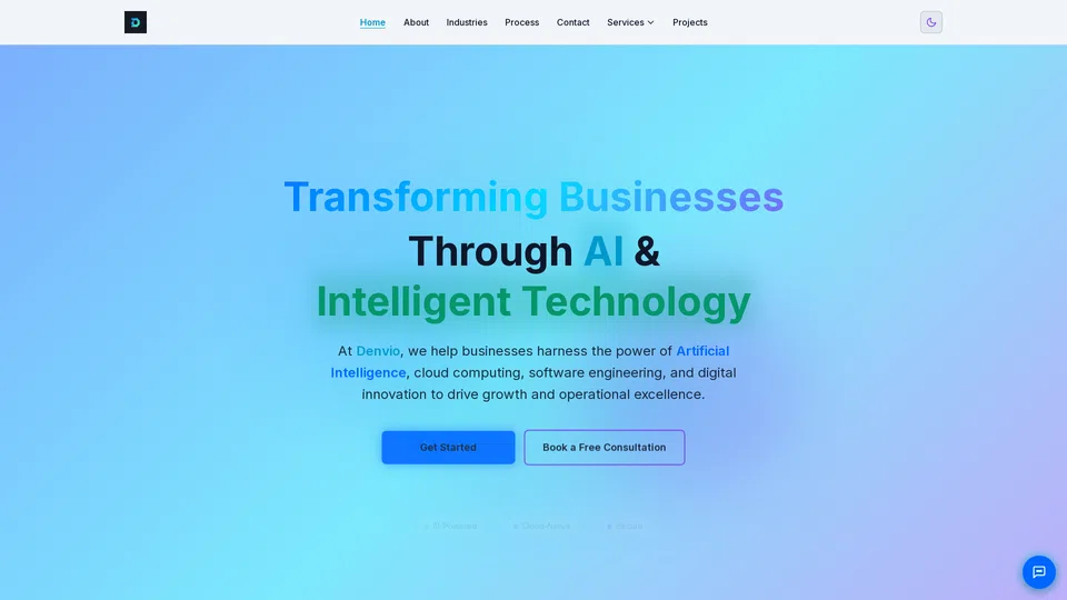 Homepage snapshot at launch