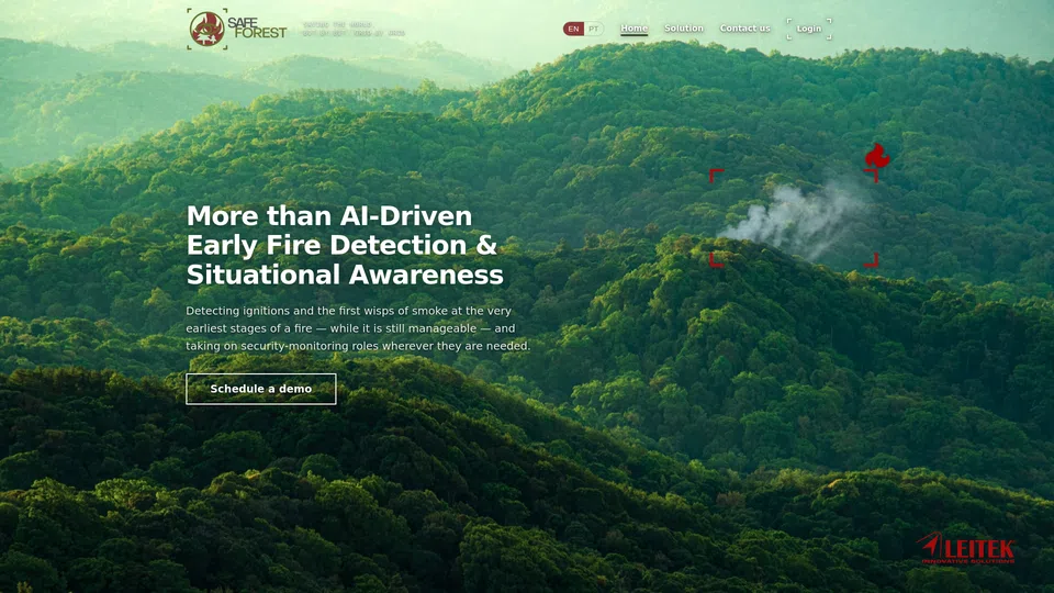 Homepage snapshot at launch