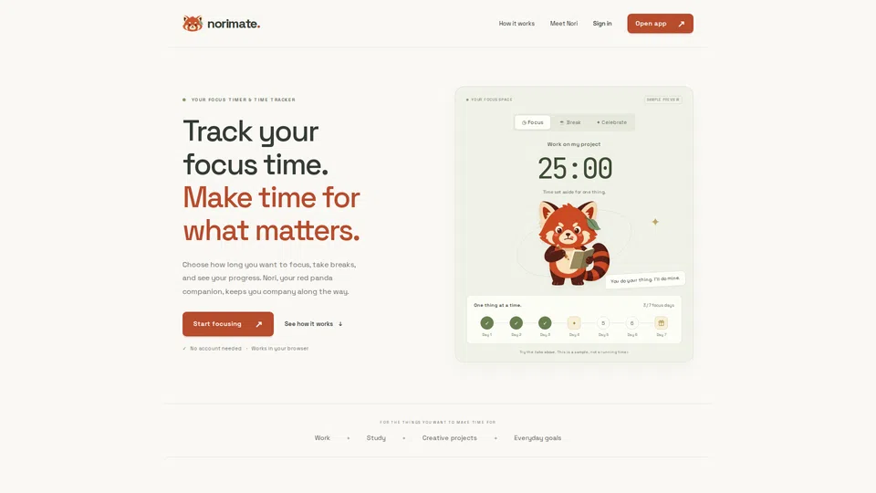 Homepage snapshot at launch