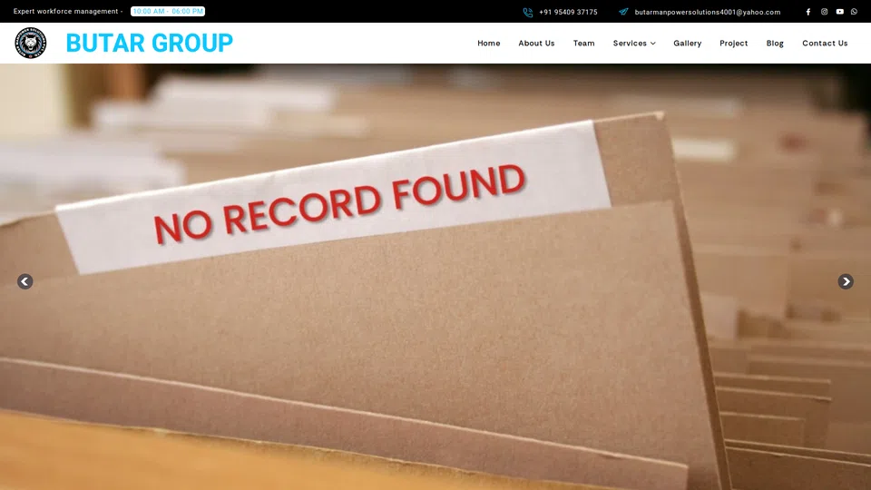 Homepage snapshot at launch