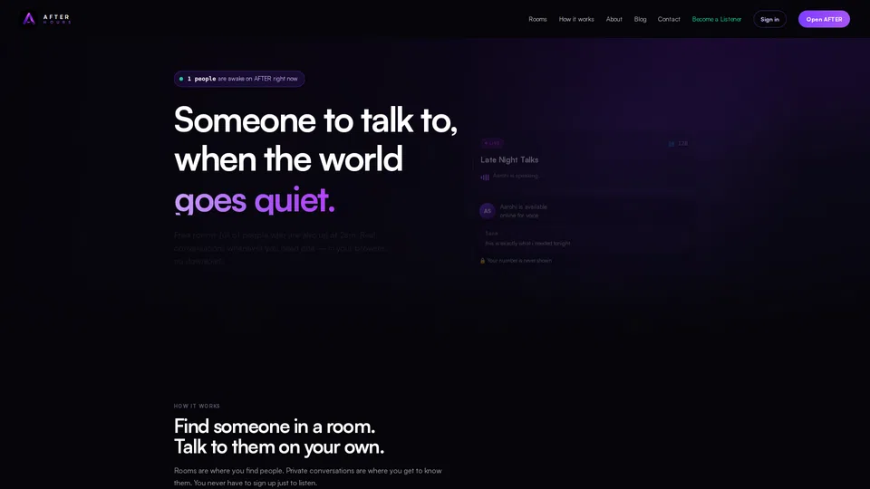 Homepage snapshot at launch
